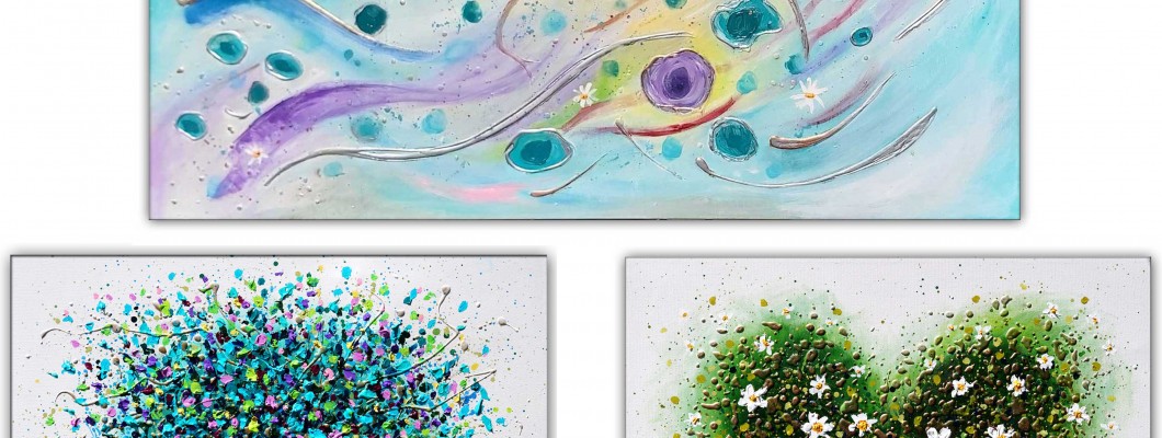 Three new paintings in their new home